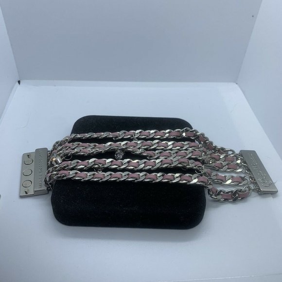 Good Works Multi Strand Leather and Beaded Bracelet W/Magnetic Clasp - Picture 3 of 6